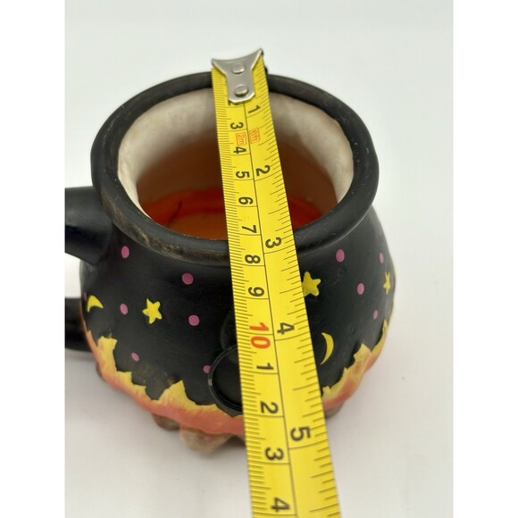 Ceramic Witch Cauldron Candle Halloween Mug & Chair Votive Holder Set Of 2 - Picture 7 of 10